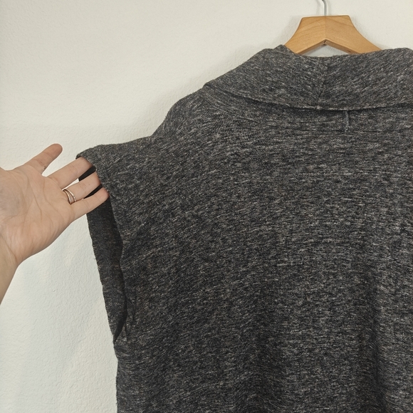 Bryn Walker Wool Blend Draped Cowl Neck Cap Sleeve Poncho Size Small Women's - Picture 12 of 15